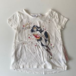 Baby Gap Girls Wonder Woman Tee Top - Size 2 years